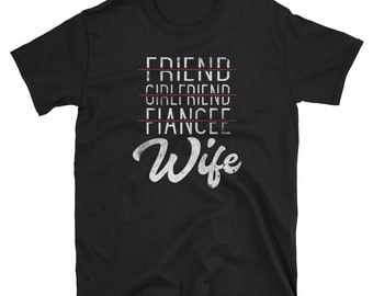 Camisa de esposa, regalo de la esposa, camisa casada, cumpleaños de la esposa, camisa de recién casado, camisa de novia, camisa de novia, novia amiga esposa figa