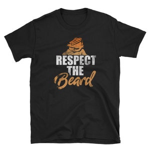 Camisa de dragón barbudo, regalo de dragón barbudo, camiseta de dragón barbudo, camisa de lagarto, camisa de reptil, dragón gruñón, respetar la barba