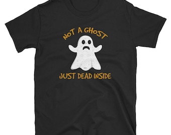 Camisa de Halloween, regalo de Halloween, Halloween, fiesta de Halloween, traje de Halloween, truco o regalo, no un fantasma sólo muerto en el interior