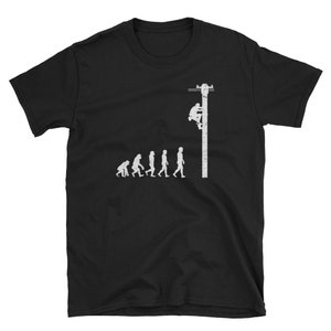 Electrician Shirt, Electrician Gift, Electrician Tee, Funny Electrician, Engineer Shirt, Electrician Dad, Evolution Of Lineman