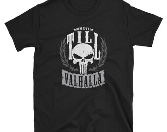 Camisa vikinga, regalo vikingo, camiseta valhalla, camiseta nórdica, camiseta de mitología vikinga, guerrero celta, dios nórdico, vikingos, till Valhalla