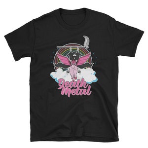 Death Metal Shirt, Death Metal Gift, Heavy Metal, Unicorn Shirt, Heavy Metal Clothing, Death Metal Rainbow, Death Metal Unicorn