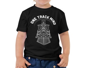 Tren niño camisa, tren niños regalo, tren niños cumpleaños, camiseta juvenil, fiesta de cumpleaños del tren, tren Choo Choo, una mente de pista