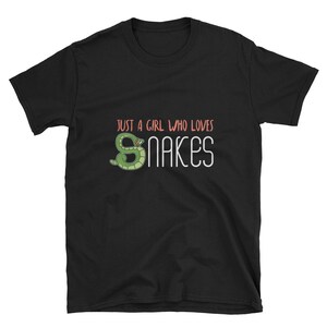 Snake Shirt, Snake Lover Gift, Animal Shirt, Snake Tees, Pet Snake Shirt, Snake Lover Shirt, Snake Gift, Just A Girl Who Loves Snakes