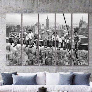 Lunchtime on a Skyscraper print art, Lunch atop a skyscraper photo, Vintage poster, Lunch atop a skyscraper canvas, New York City