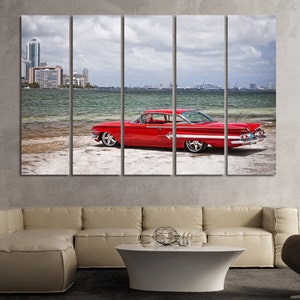 Chevrolet Impala canvas, Chevrolet Impala print, Chevrolet photo, Chevrolet poster, Chevrolet canvas art, Retro car print,Chevrolet wall art