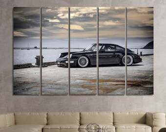 Porsche Leinwanddruck Porsche Zimmer Dekor Porsche Wanddekor Auto Sport Wand Kunst Sportwagen Große Leinwand Sport Auto Druck Sport Auto Dekor