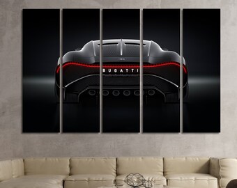Bugatti La Voiture, impresión de arte de pared de lienzo Bugatti, lienzo de automóvil, decoración de pared Bugatti, arte de pared Bugatti, impresión de coche deportivo, decoración del hogar