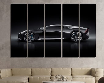 Bugatti La Voiture, impresión de arte de pared de lienzo Bugatti, lienzo de automóvil, decoración de pared Bugatti, arte de pared Bugatti, impresión de coche deportivo, decoración del hogar