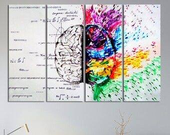 The Human Brain, Sagittal View Watercolor Print - Anatomical Brain Art ...