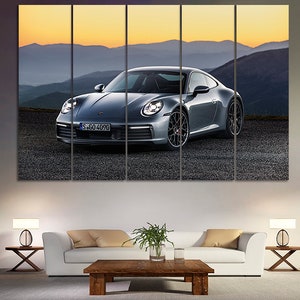 Porsche Carrera 911 print Porsche poster Porsche canvas art Porsche photo Porsche wall decor Room decor Porsche wall art Large canvas Gift