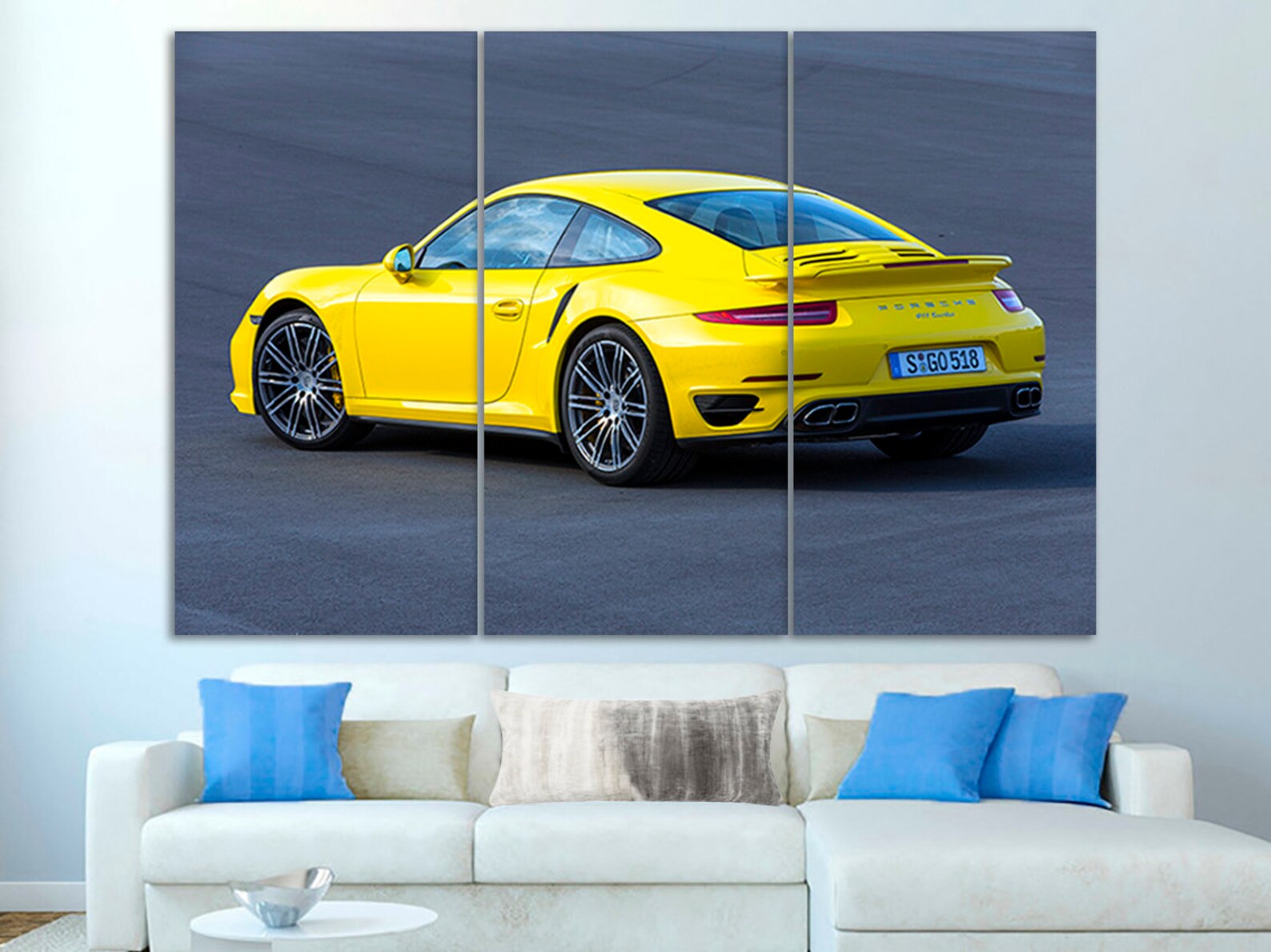 Porsche 911 Canvas Porsche Print Porsche Wall Art Porsche Wall Etsy