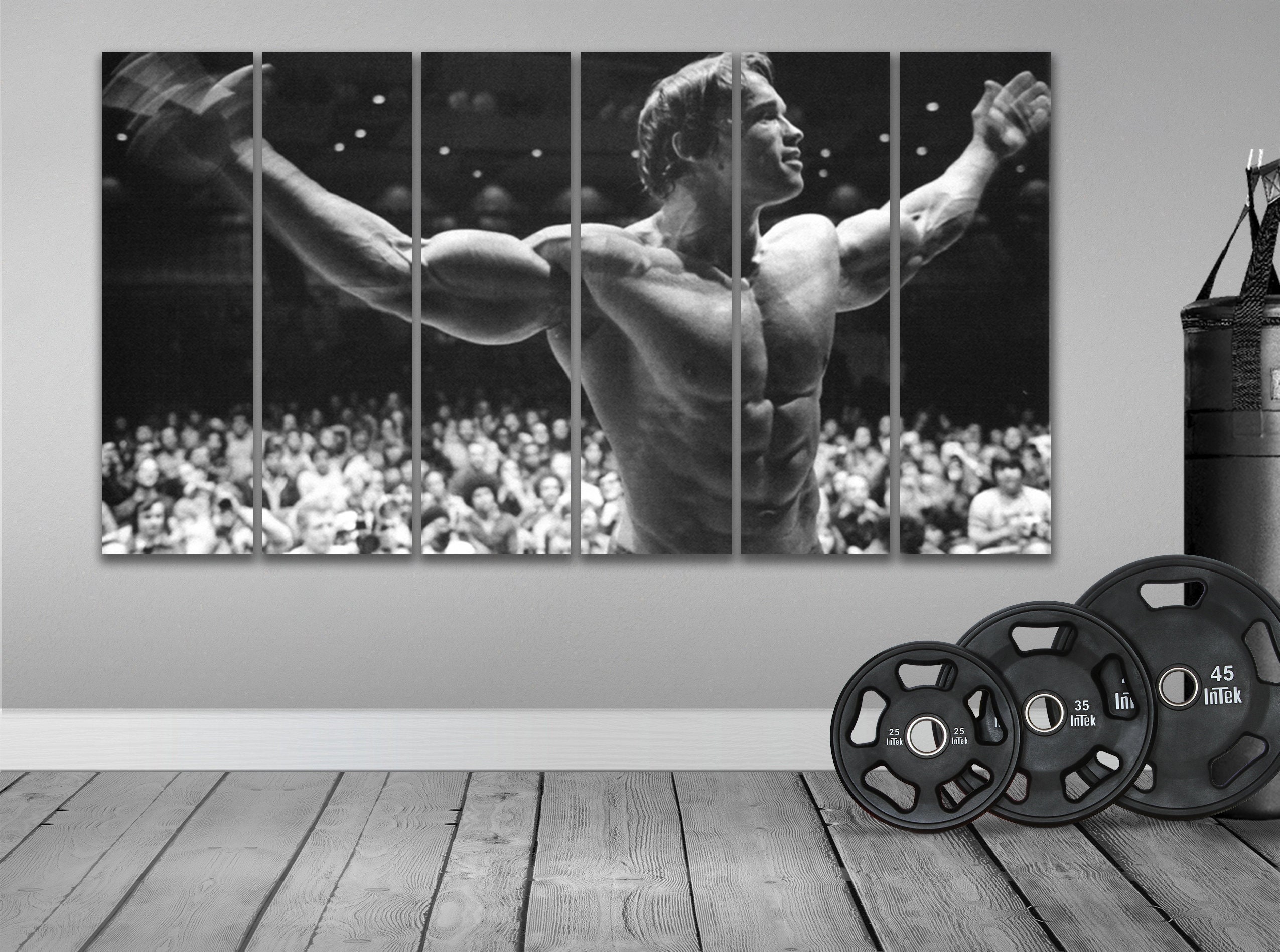 Poster Toile Arnold Schwarzenegger – Motivation Gym – Fitness – Neuf
