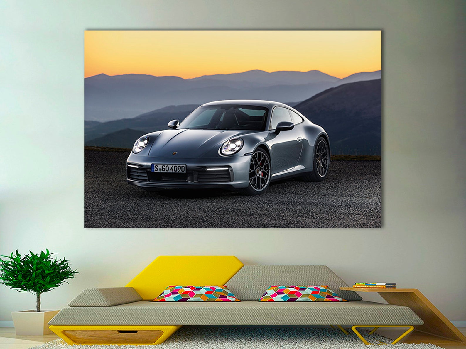 Porsche Carrera 911 Print Porsche Poster Porsche Canvas Art Etsy