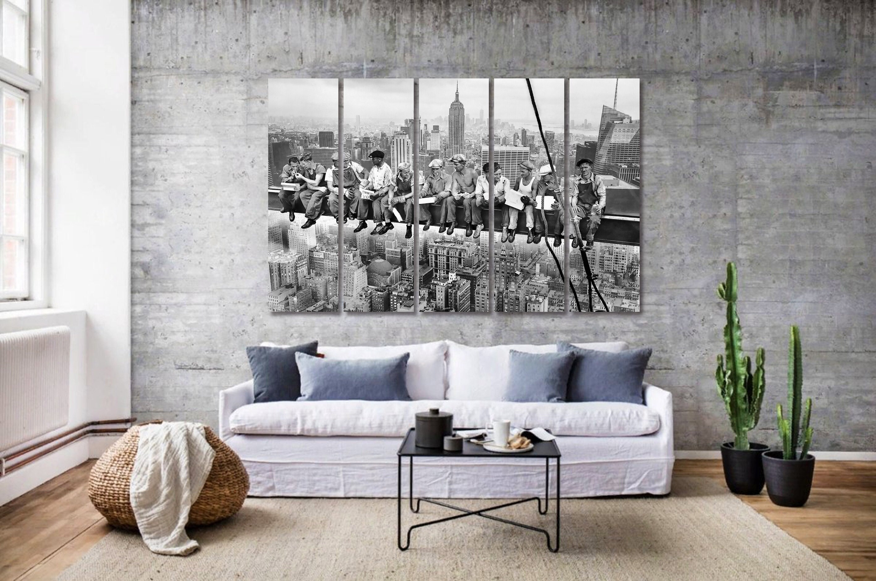 Lunchtime on a Skyscraper Print Art, Lunch Atop a Skyscraper Photo