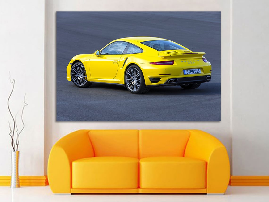 Porsche 911 Canvas Porsche Print Porsche Wall Art Porsche Wall Etsy