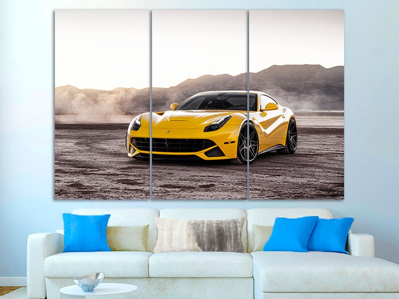 Ferrari wall art Ferrari canvas Ferrari print Ferrari wall Etsy