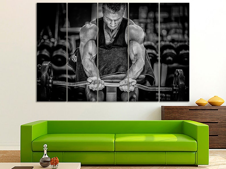 Gym wall art Gym decor Gym wall decor Gym art home Gym decor Gym print gym Motivation fitness Motivation workout Large canvas