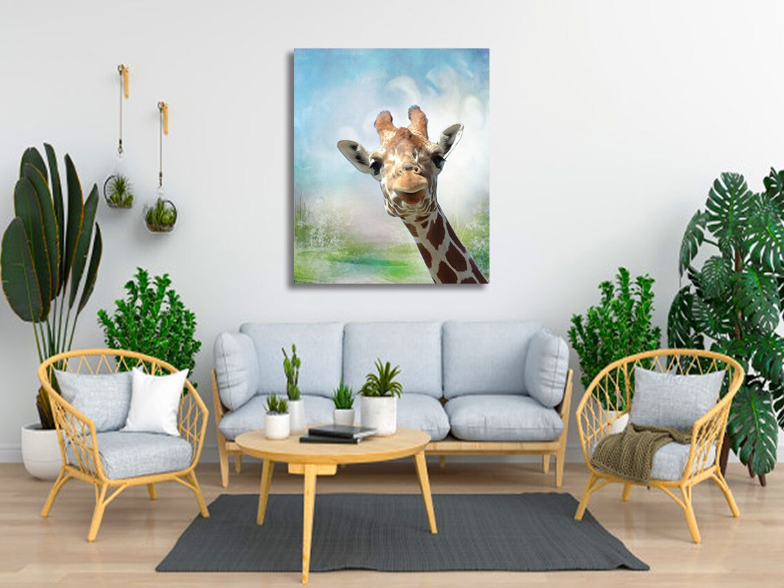 Giraffe Kinderzimmer Wandkunst Safari Animal Print Giraffe | Etsy