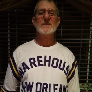 Replica - Original WAREHOUSE Purple & Gold LSU-style Jersey, Unisex S - 4XL