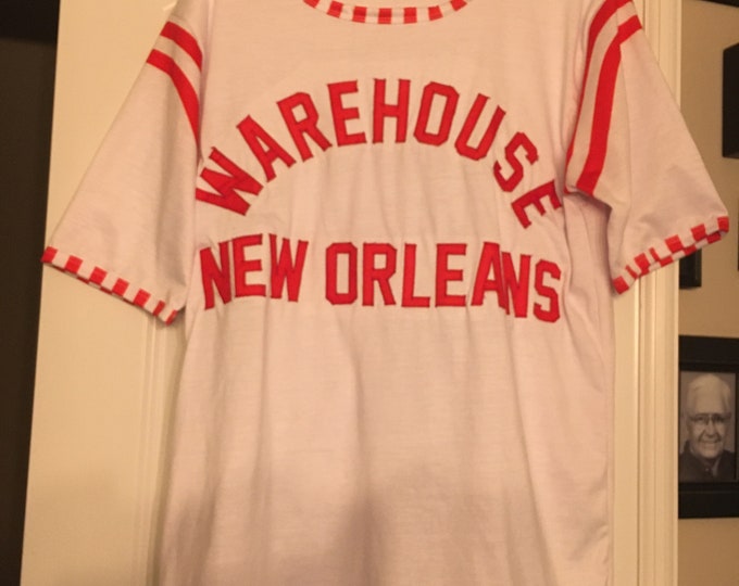 Replica - Original WAREHOUSE Red & White "Smoke Patrol"-style Jersey, Unisex M - 3XL
