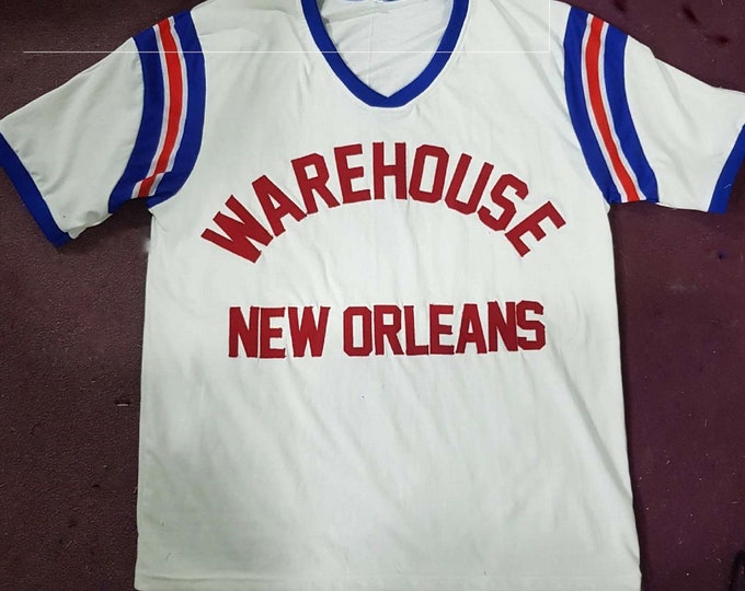 Replica - Original WAREHOUSE Red White & Blue Jersey, Unisex S - 4XL