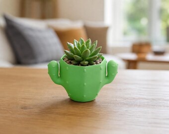 3D gedruckter Kaktus Planter (7 "x5"x5" ) - PLA Sukkulententopf