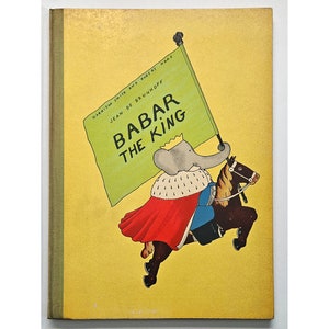 BABAR EL REY de Jean de Brunhoff, primera edición americana, 1935