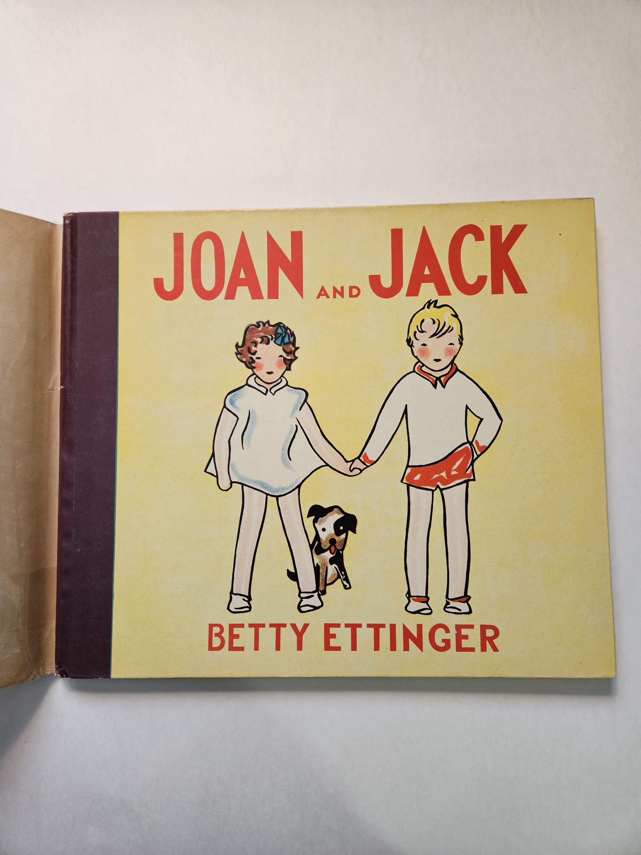 Joan and Jack by Betty Ettinger, Scarce First Edition, 1935 - Etsy
