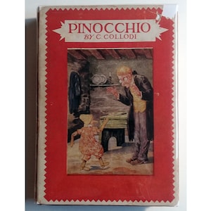 PINOCCHIO, Carlo Collodi, 1930 in dust jacket