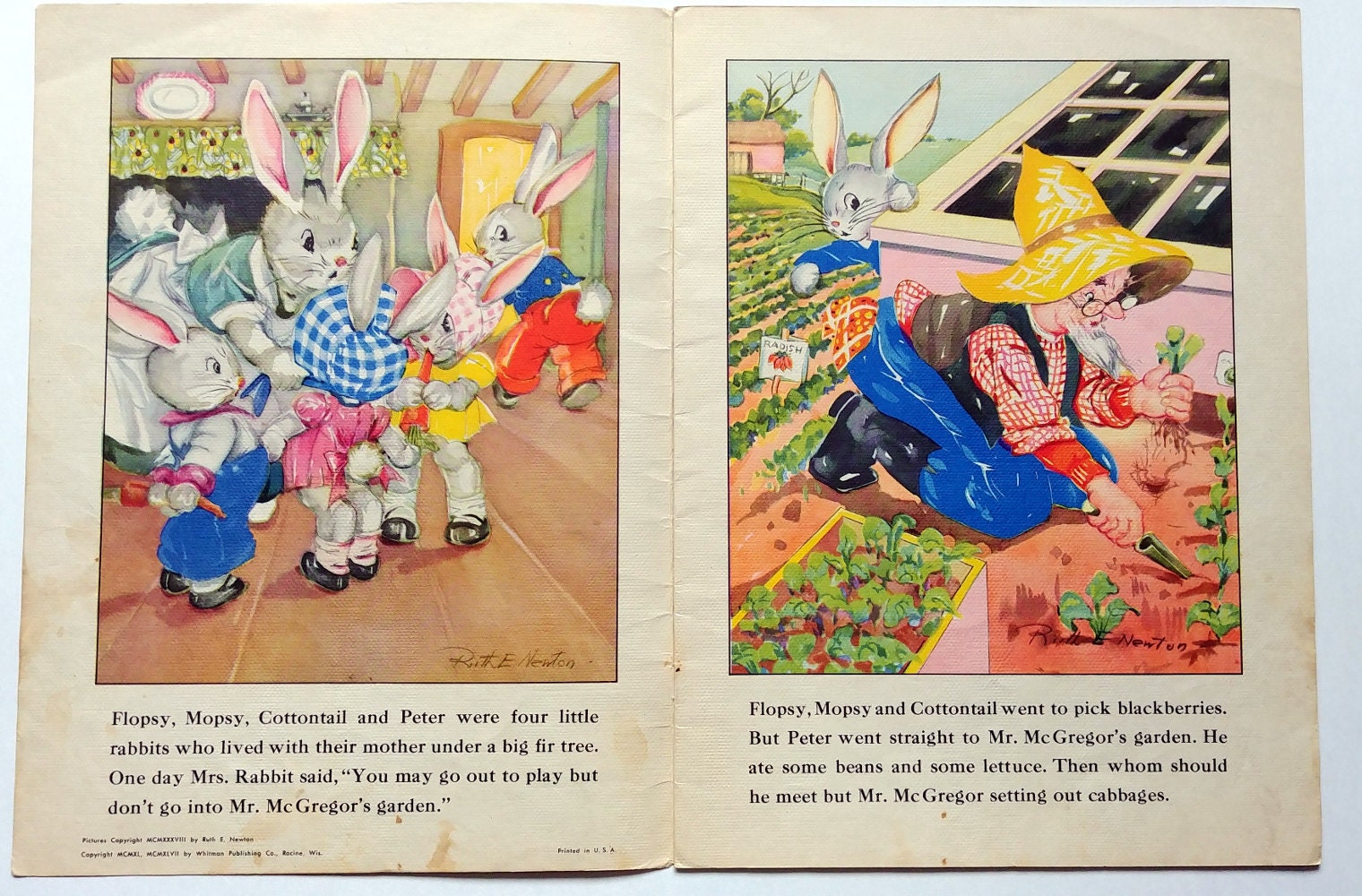 Beatrix Potter Interest, Ruth Newton PETER RABBIT 1948 - Etsy