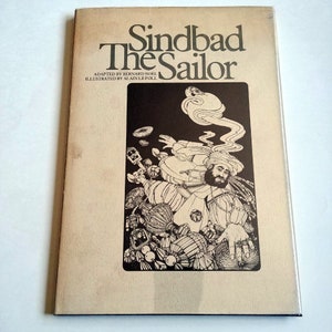 SINDBAD the SAILOR, Alain Le Foll, 1972, First American Edition in dust jacket, Arabian Nights, Fairy Tales
