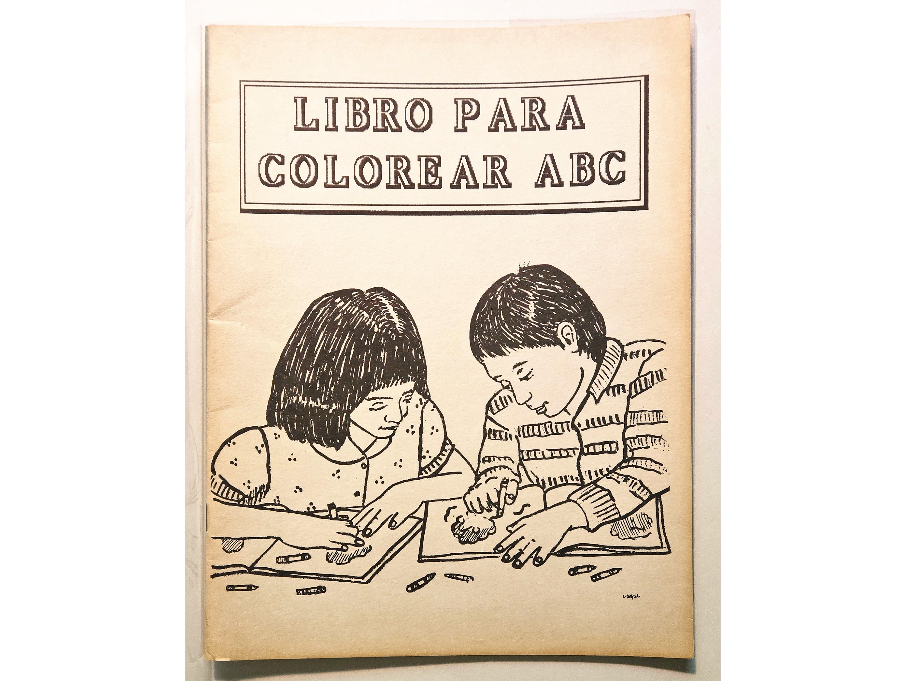 LIBRO Para COLOREAR ABC 1988 Chelsea, New York City / El Jicaral Nicaragua, Spanish language