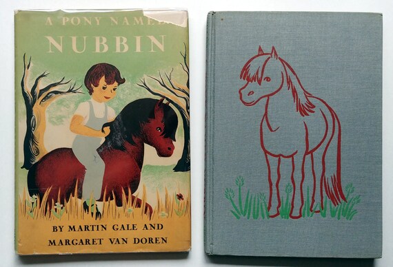 Pony Named Nubbin, 1939 First Edition, Illustrated Children's Book