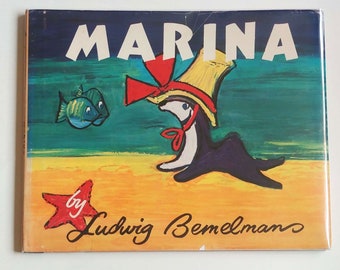 MARINA by Ludwig Bemelmans, Review Copy, 1st Edition in dust jacket