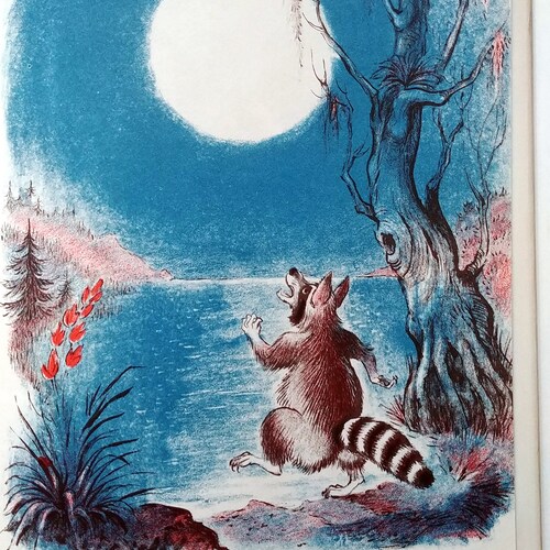 DANCING in the MOON, Fritz Eichenberg, counting book, 1st Edition shops in dust jacket, 1955, Scarce