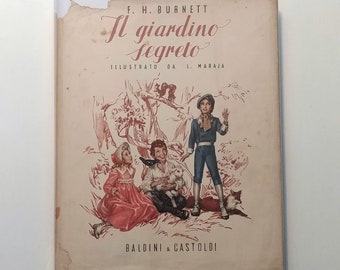 SECRET GARDEN in Italian, Il Giardino Segreto, Libico Maraja, circa 1948, scarce