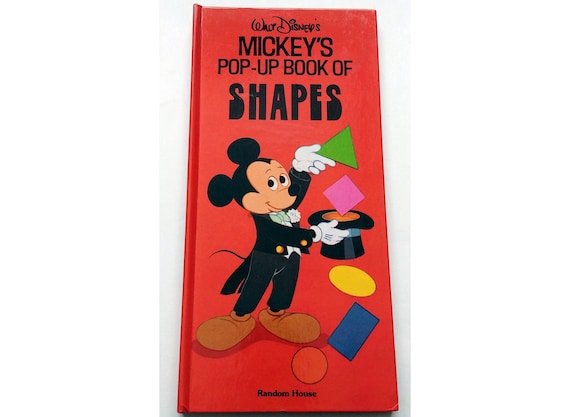 希少 MICKEY'S POP-UP BOOK OF MICKEY'S Pop-up Book of SHAPES, 1985, First Printing, Mickey