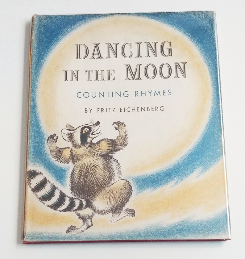 DANCING in the MOON, Fritz Eichenberg, counting book, 1st Edition shops in dust jacket, 1955, Scarce