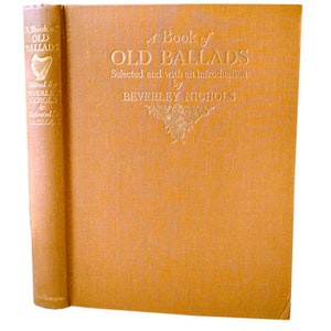 BOOK Of OLD BALLADS, H M Brock, 1937, British ballads, poetry, fine illustrated