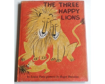 1954 ルイーズ・ファティオ著『幸福なライオン』 - Etsy 日本