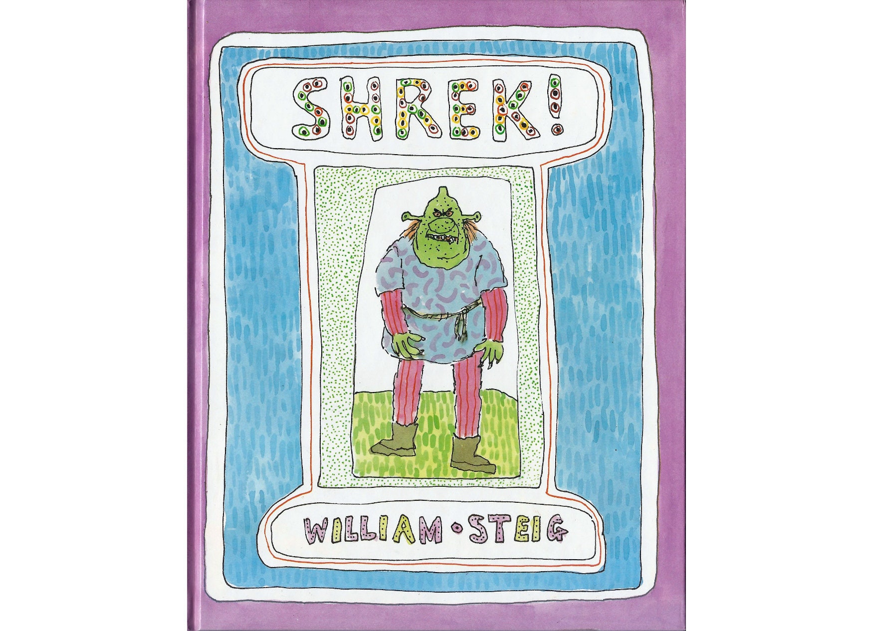 Шрек стейг. 1990 William Steig Шрек иллюстрации. Книга Шрек Уильям Стейг 1990. Уильям Стейг. William Steig Shrek.