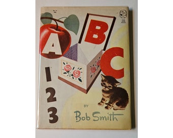 Bob Smith ABC 123 Alphabetbuch 1946 im Schutzumschlag