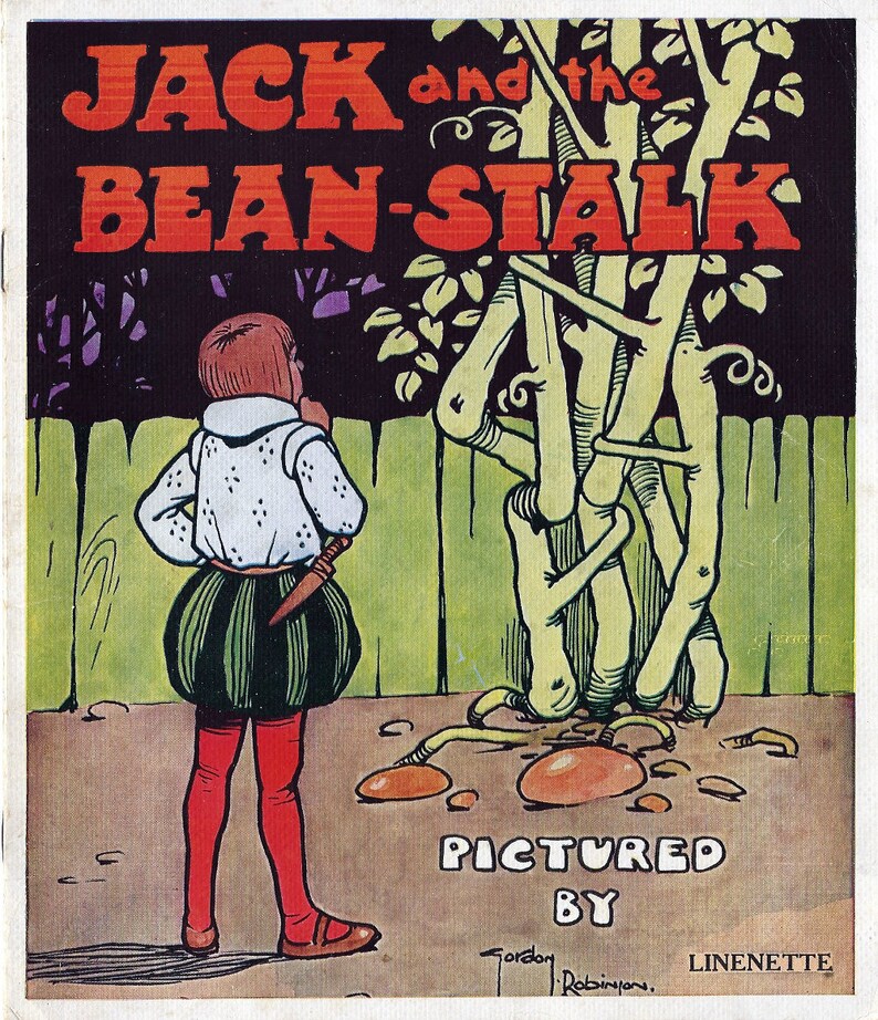 JACK and the BEANSTALK Gordon Robinson Circa 1930 Etsy JACK and the BEANSTALK Gordon Robinson Circa 1930 Etsy