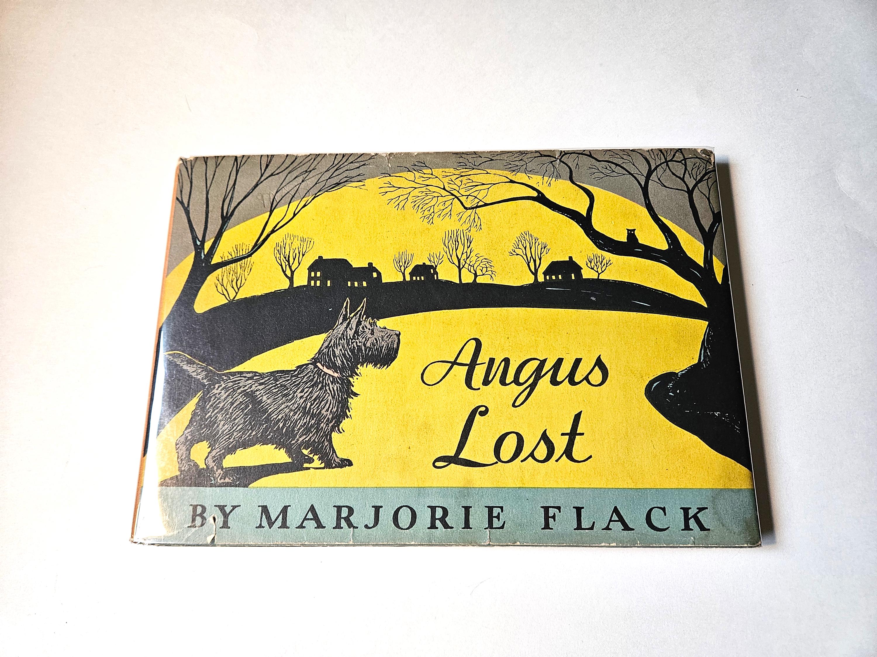 Angus Lost by Marjorie Flack, Rare First Edition in Dust Jacket