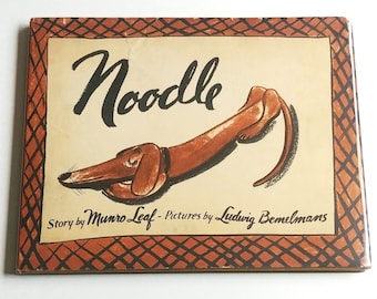NOODLE by Ludwig Bemelmans 1st Edition in dust jacket 1937