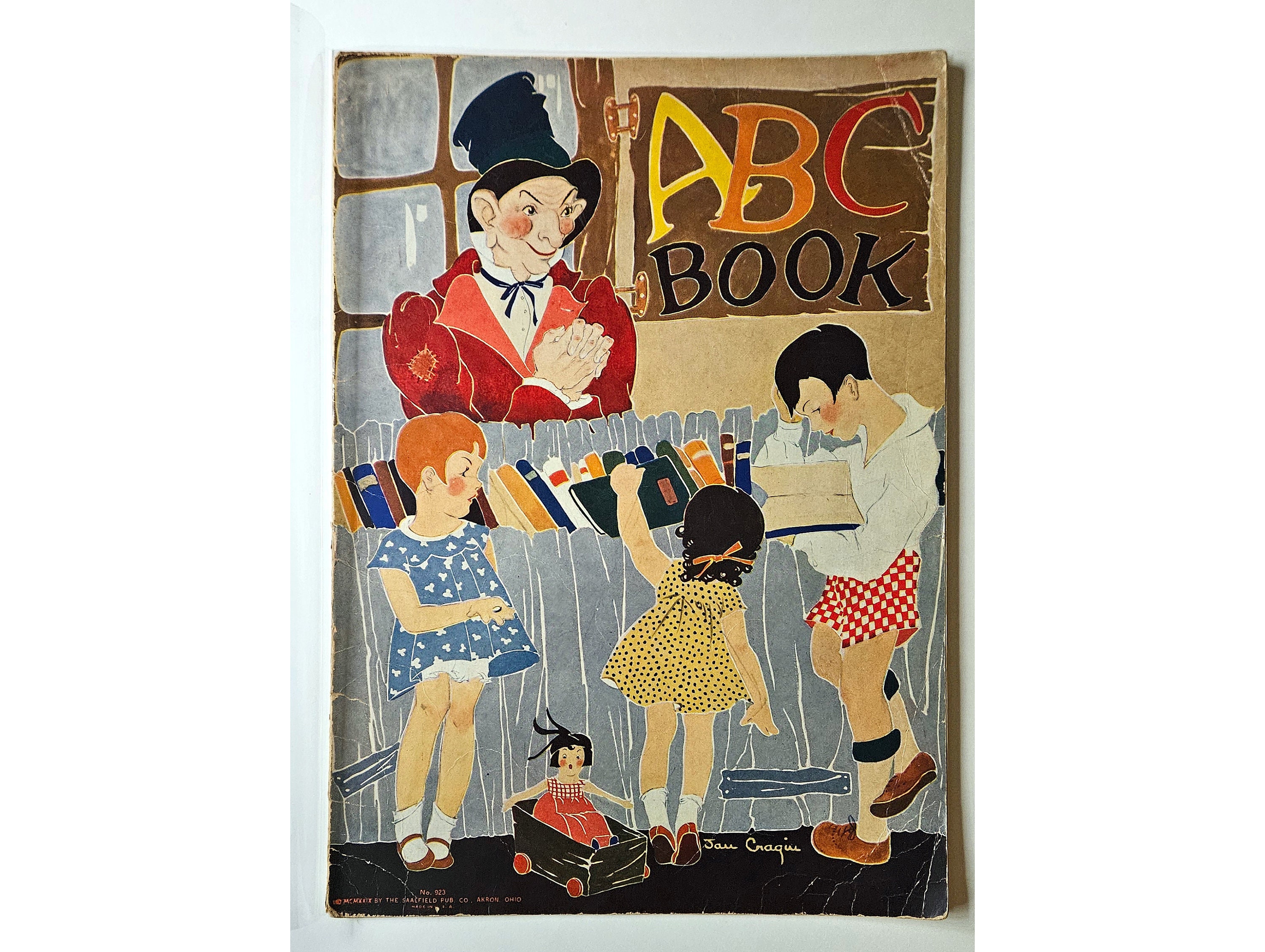 ABCです ABC BOOK No. 923, Cover Art by Jan Craqui, 1929, Alphabet - Etsy