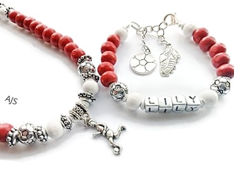 Liverpool FC Gifts Personalised Bracelet ,Necklace ,Have Any Name Or Word Added This is a perfect gift for football fans and young and old