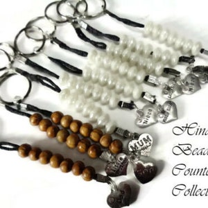 Personalized tasbeeh,7 Bead Tawaf Tasbeeh hajj umrah counter Islamic pilgrimage,or for everyday use,select from over 80 pendents
