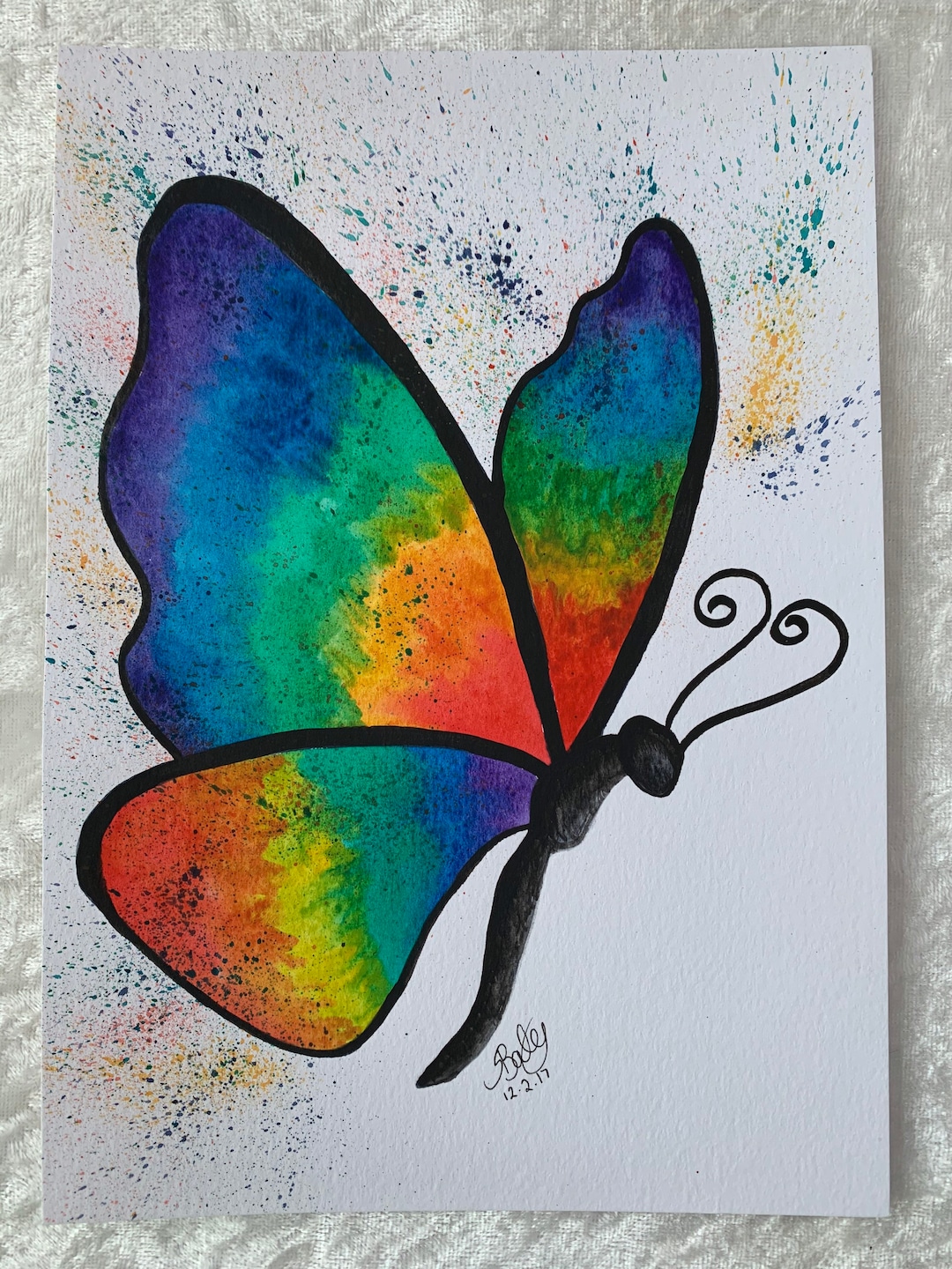 Beautiful Watercolor Butterfly Painting For Kids To Make Projects With Il 1080xN.2313502337 Mtmb